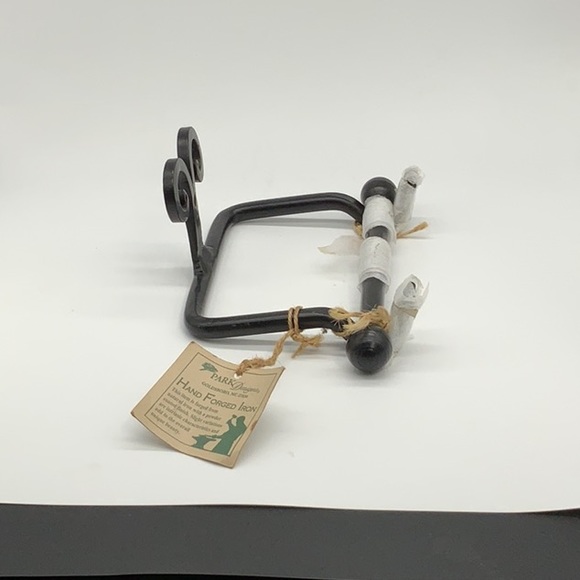 Toilet Paper Holder Forged Steel - Picture 2 of 3